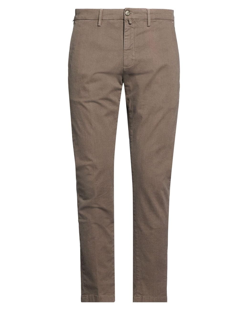 Siviglia Gray Pants Cotton, Elastane for men