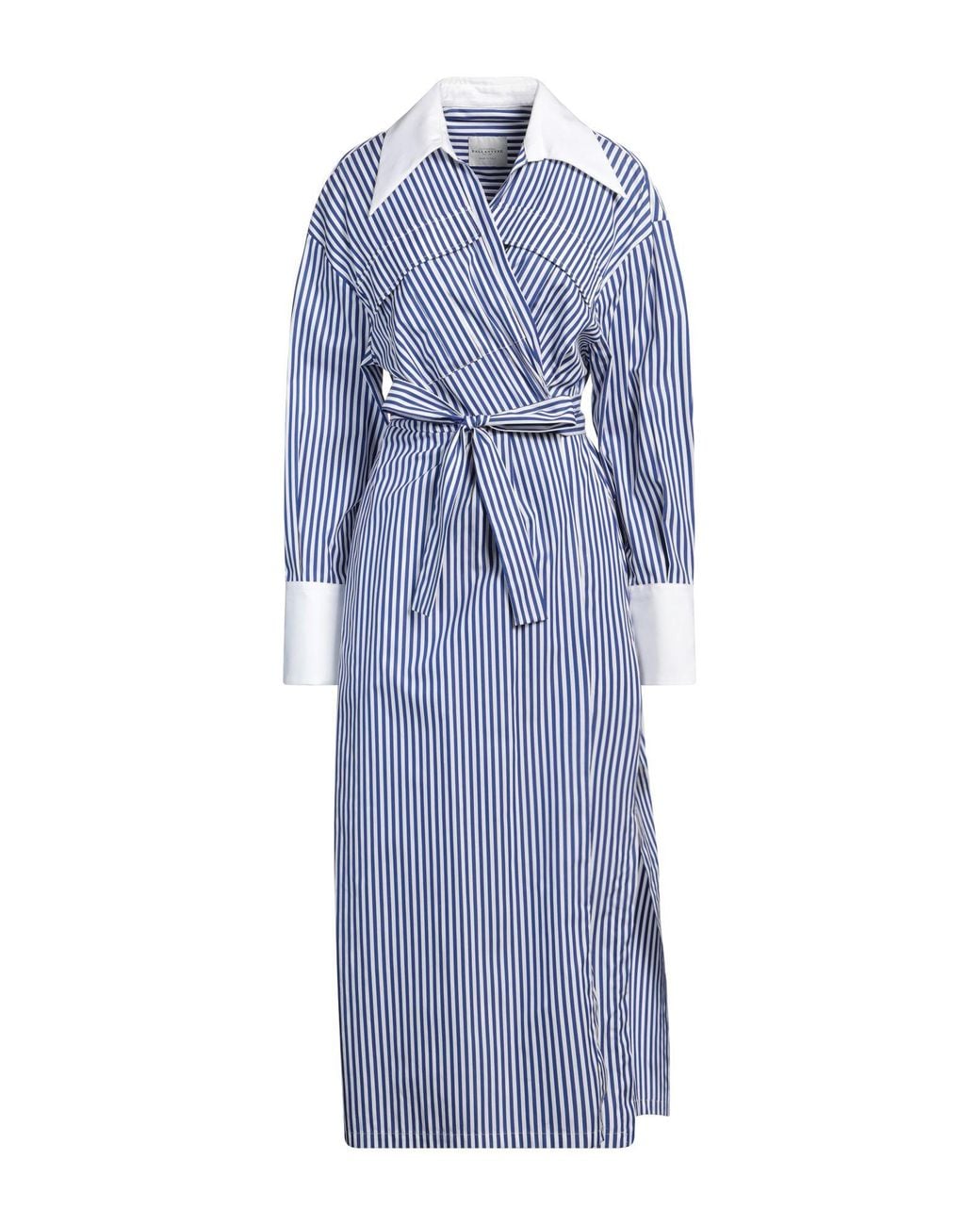 Ballantyne Blue Maxi Dress Cotton, Elastane