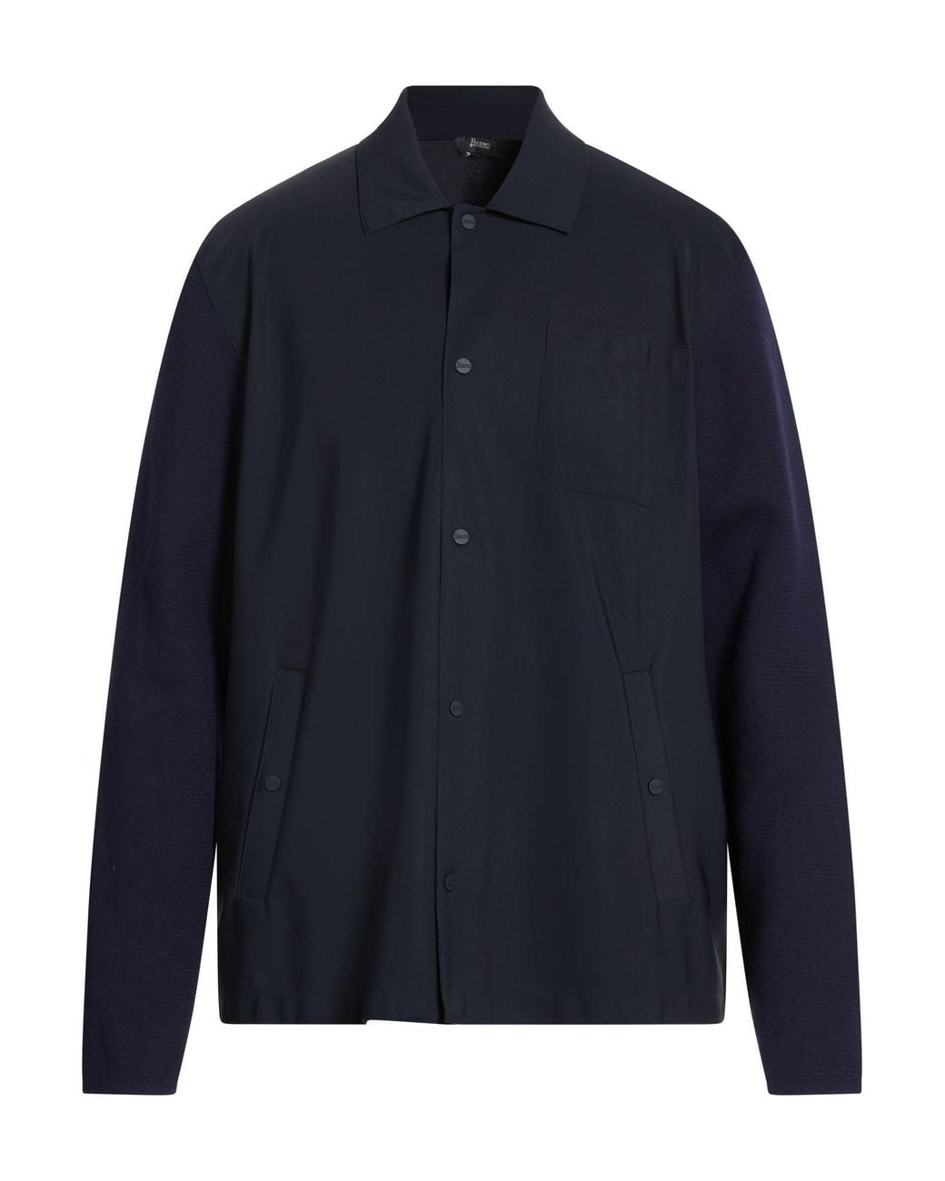 Herno Blue Jacket Cotton for men