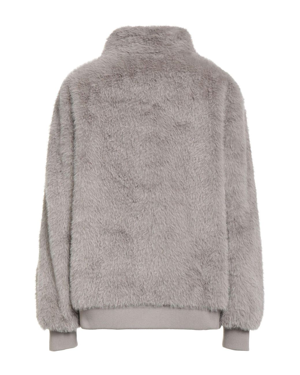 Sandro Gray Shearling & Teddy
