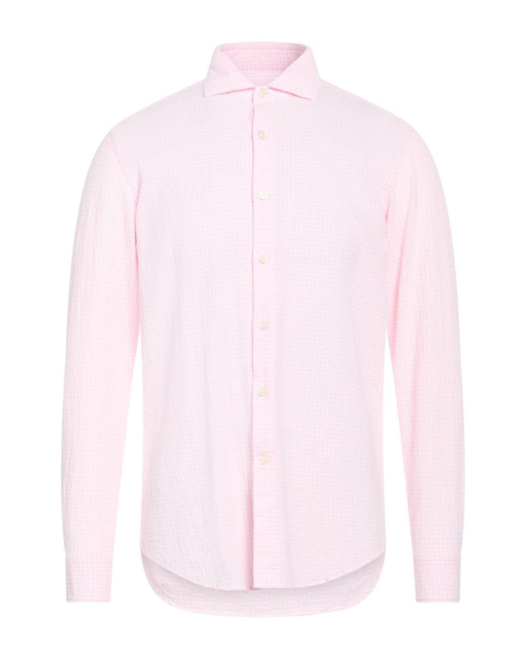 Ghirardelli Pink Shirt Cotton for men