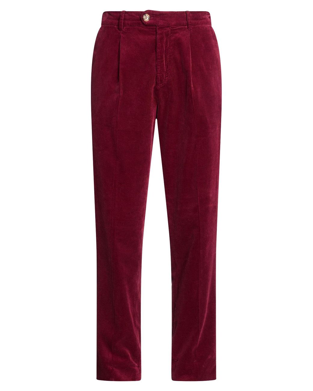 Brunello Cucinelli Red Pants Cotton for men