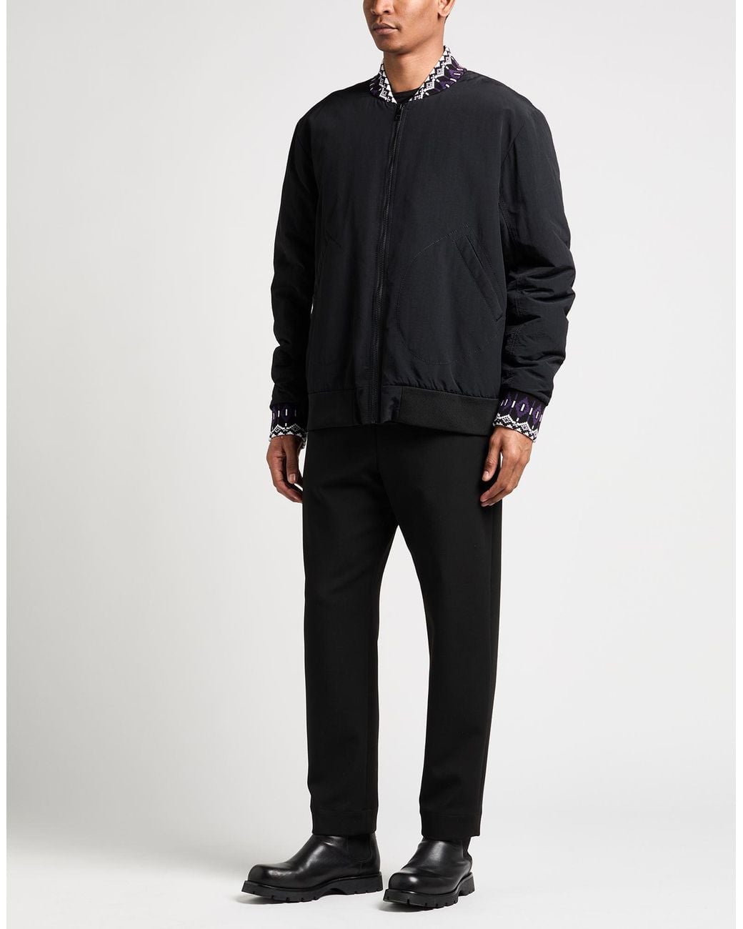 MSGM Black Jacket Polyamide for men