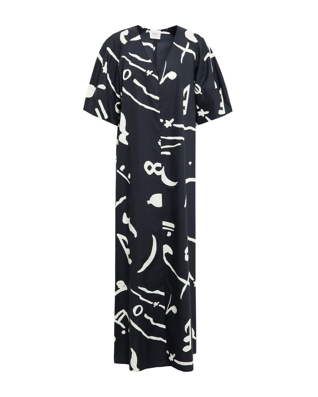 Alysi Black Maxi Dress