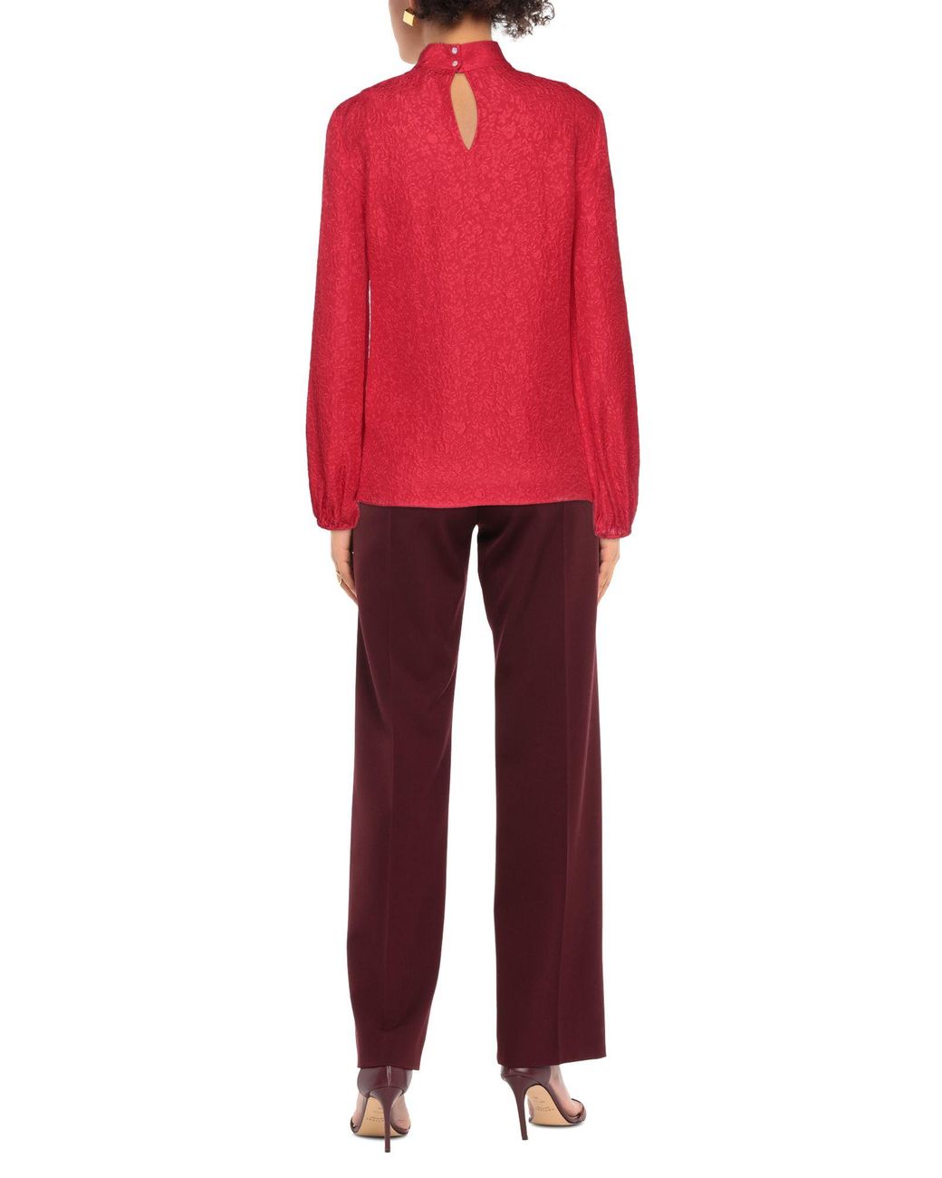 theory red blouse