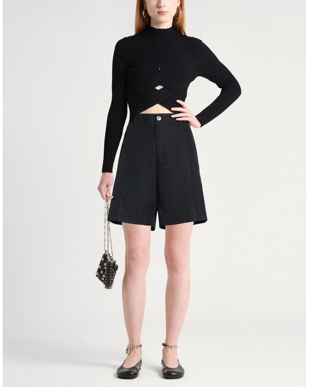 DSquared² Black Shorts & Bermuda Shorts Cotton