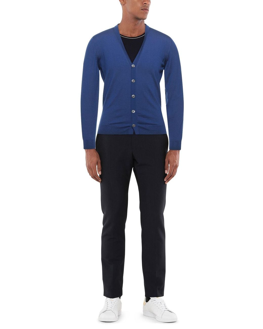 Drumohr Blue Cardigan for men