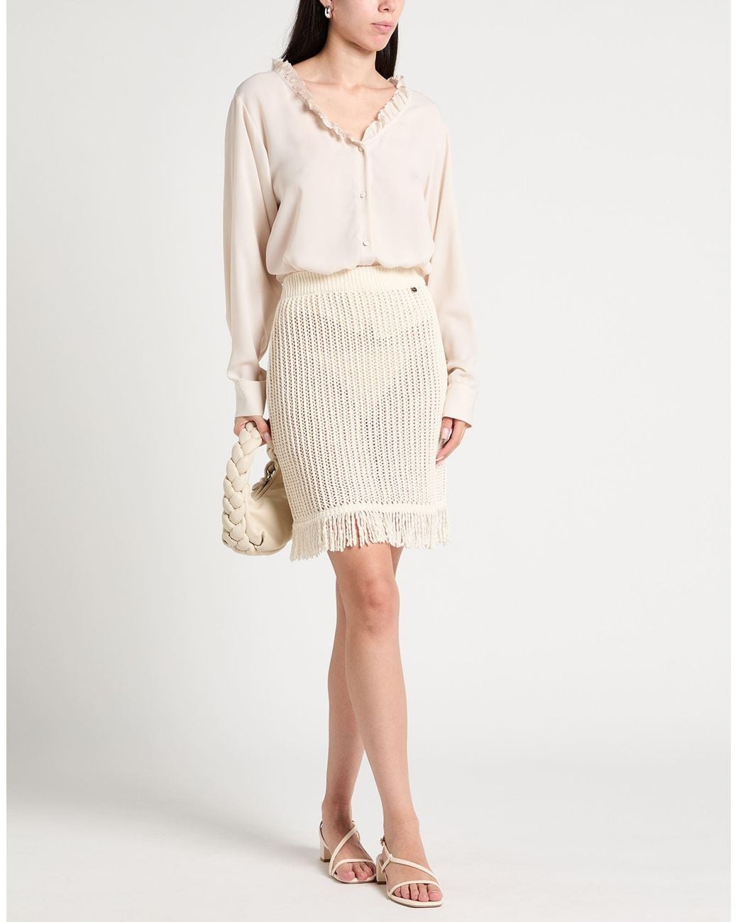Liu Jo Natural Mini Skirt