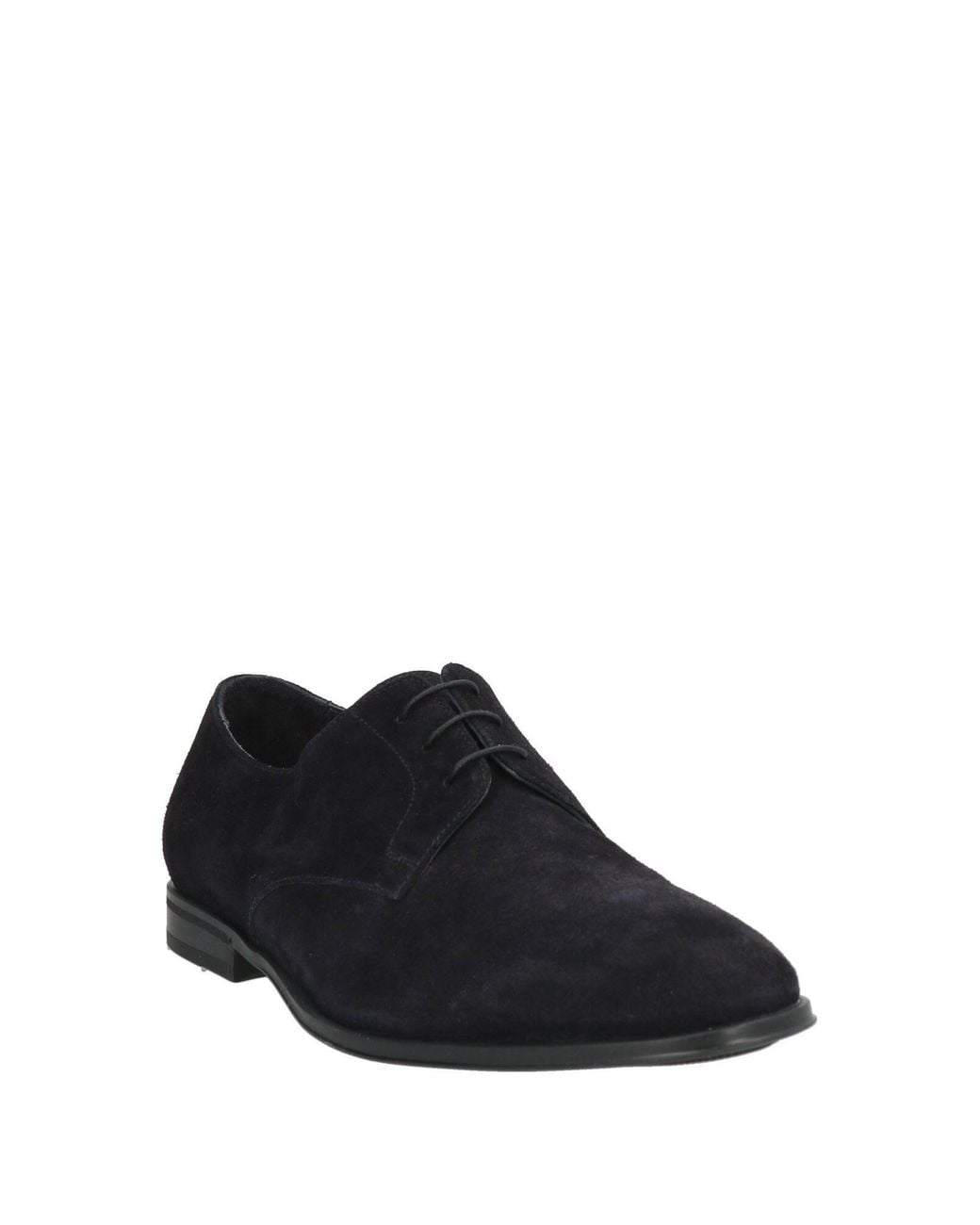 Doucal's Black Lace-Up Shoes Leather for men