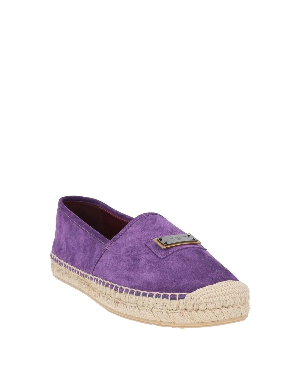 Dolce & Gabbana Purple Espadrilles Leather for men