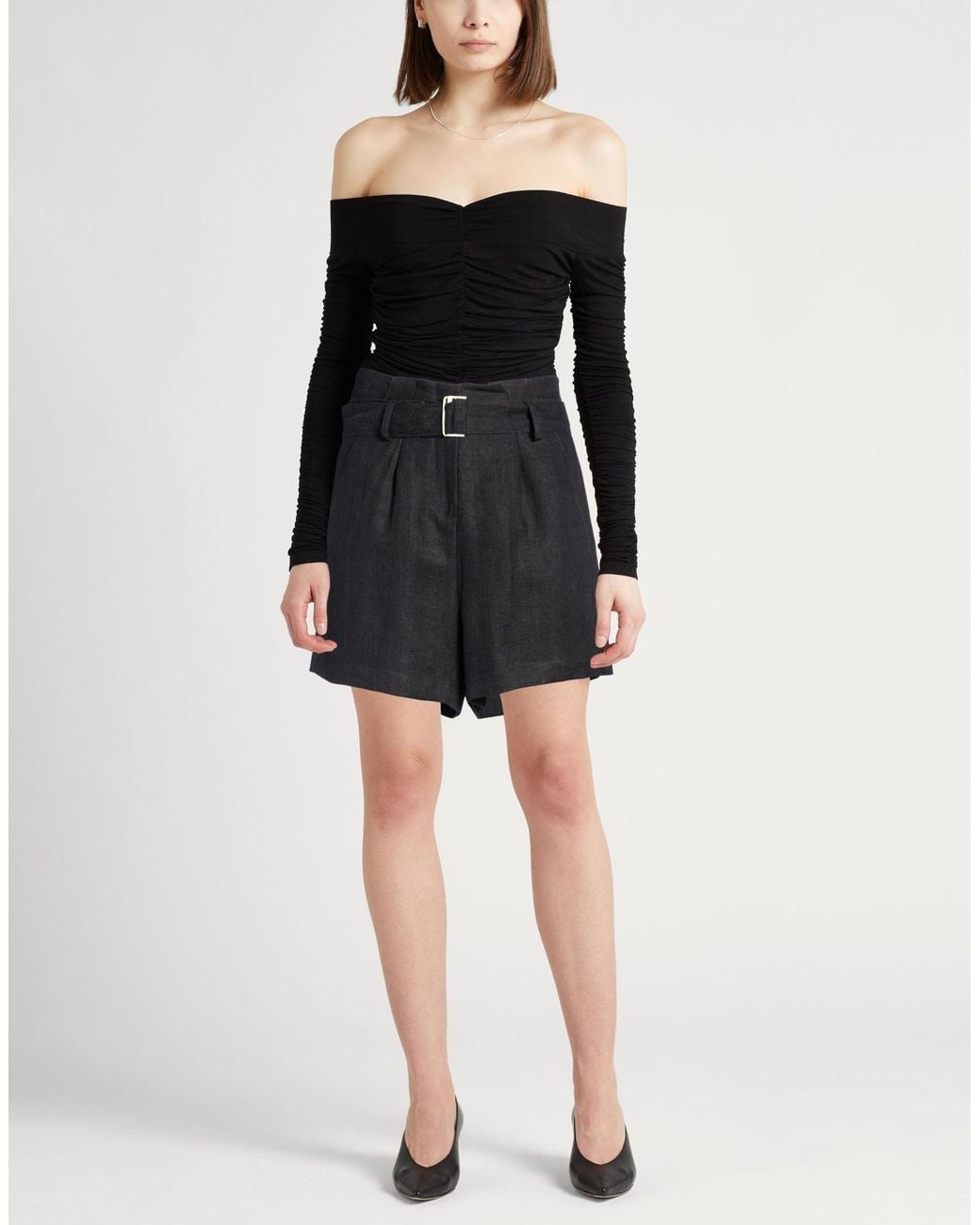 Alysi Black Shorts & Bermuda Shorts