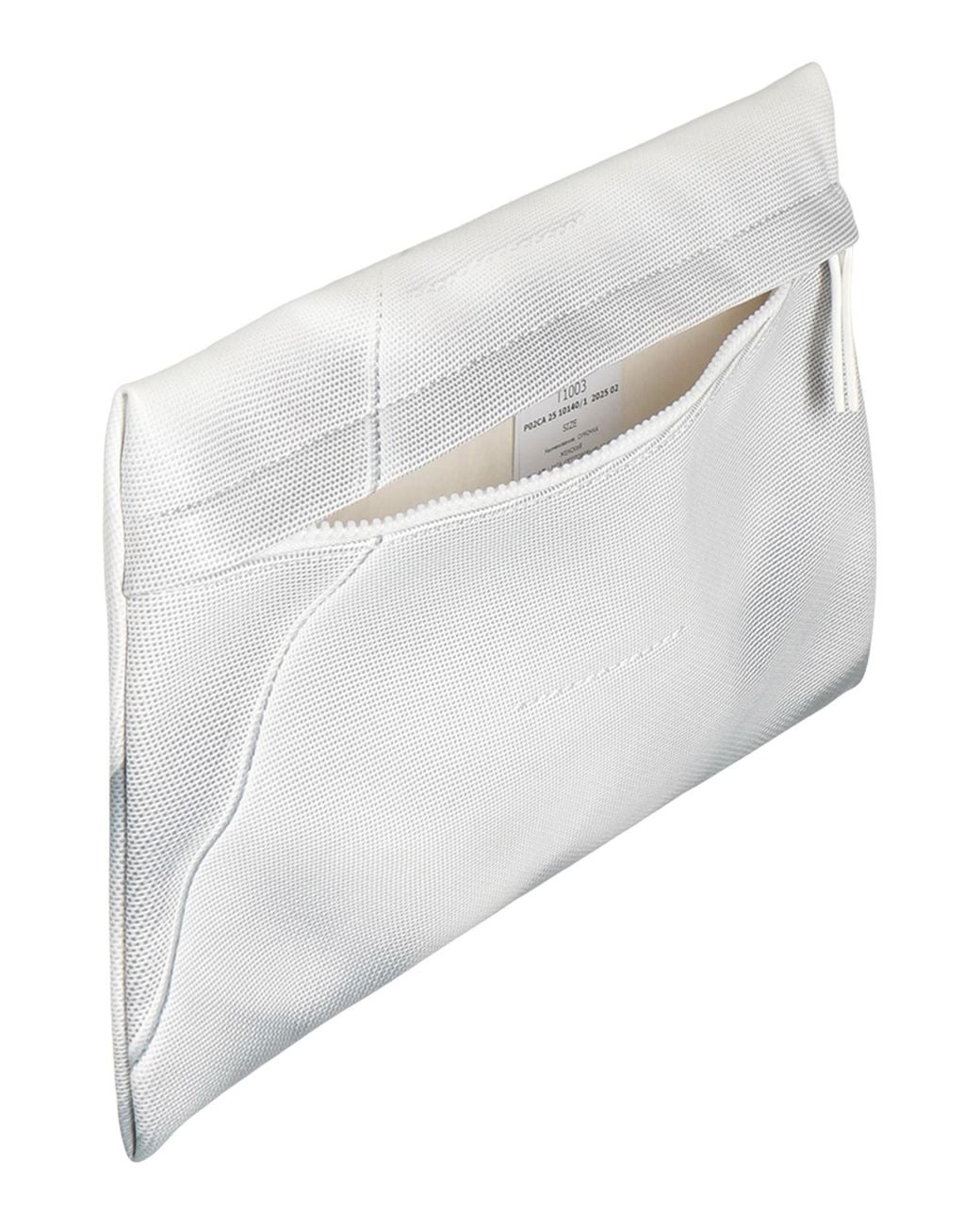 MM6 by Maison Margiela White Light Clutch Polyester, Polyurethane