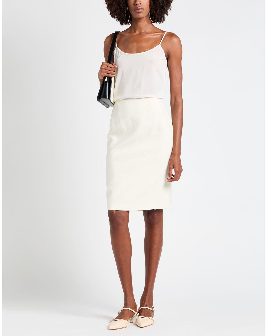 Versace White Midi Skirts
