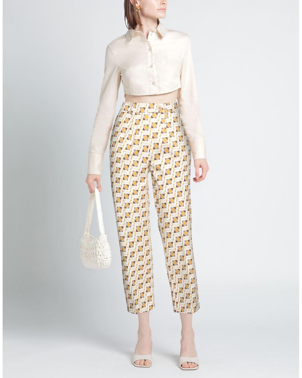SKILLS & GENES Natural Pants Cotton, Elastane