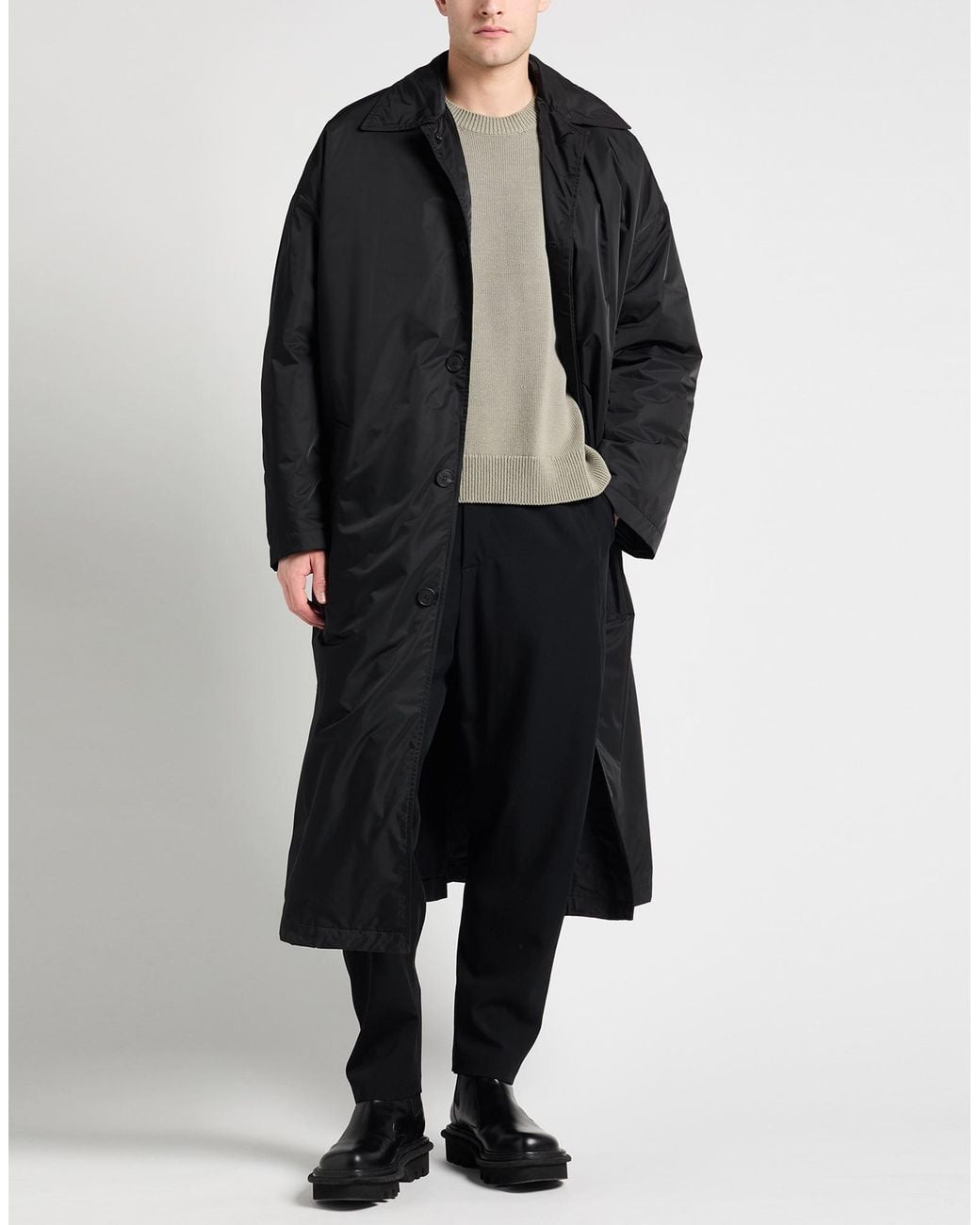 Givenchy Black Coat Polyester, Polyamide for men