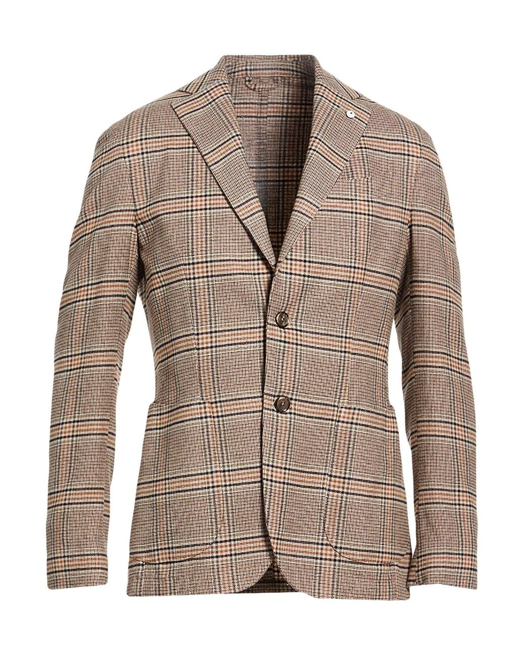 L.b.m. 1911 Brown Blazer Cotton for men