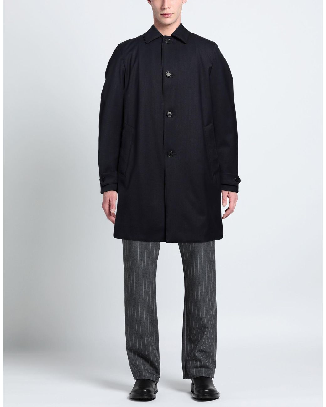 Aspesi Blue Overcoat & Trench Coat for men