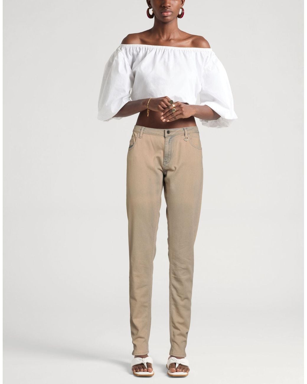 Twinset Natural Jeans Cotton, Elastane