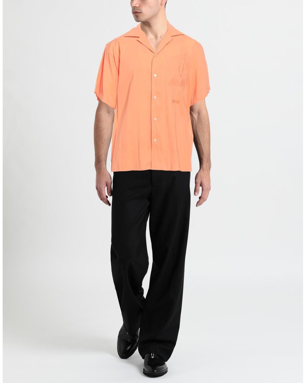 MSGM Orange Shirt for men