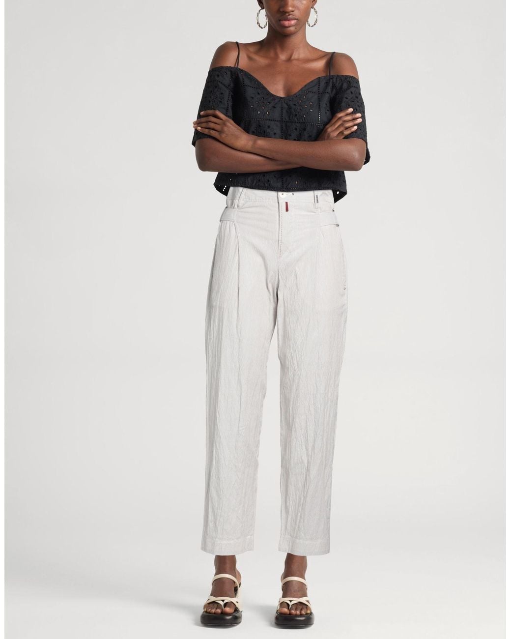 Pantalon High en coloris Gray