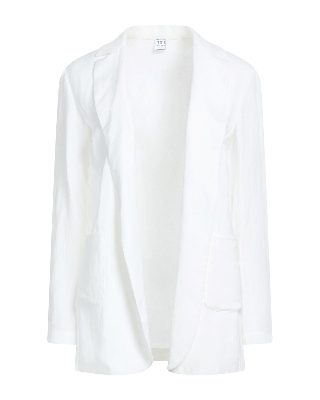 Fedeli Blazer Viscose, Linen in White | Lyst