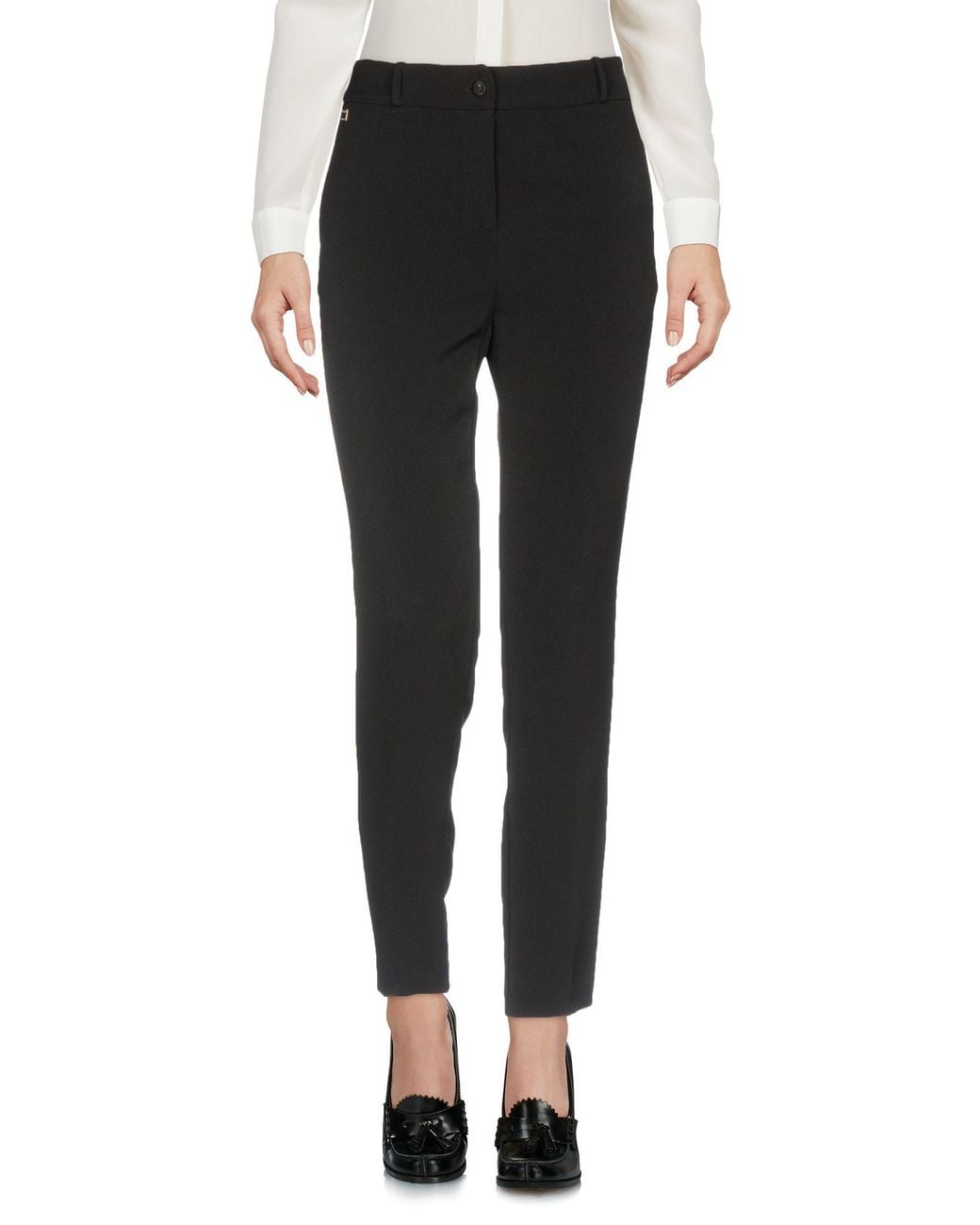 Manila Grace Black Pants Polyester, Elastane