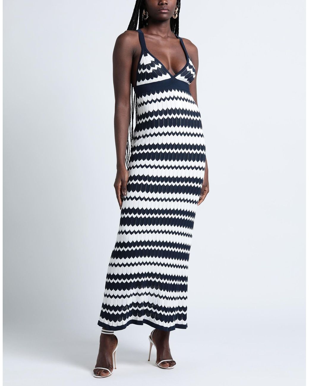 P.A.R.O.S.H. White Midi Dress