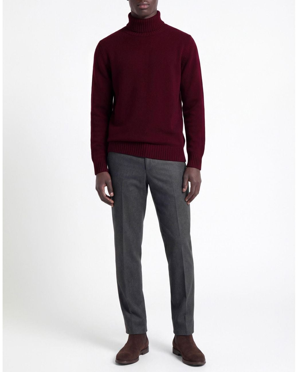 Alpha Studio Red Turtleneck for men