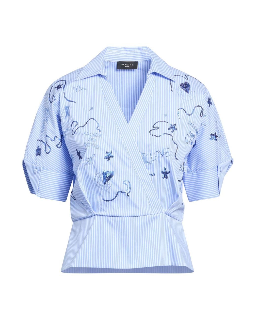 Top Nenette de color Blue