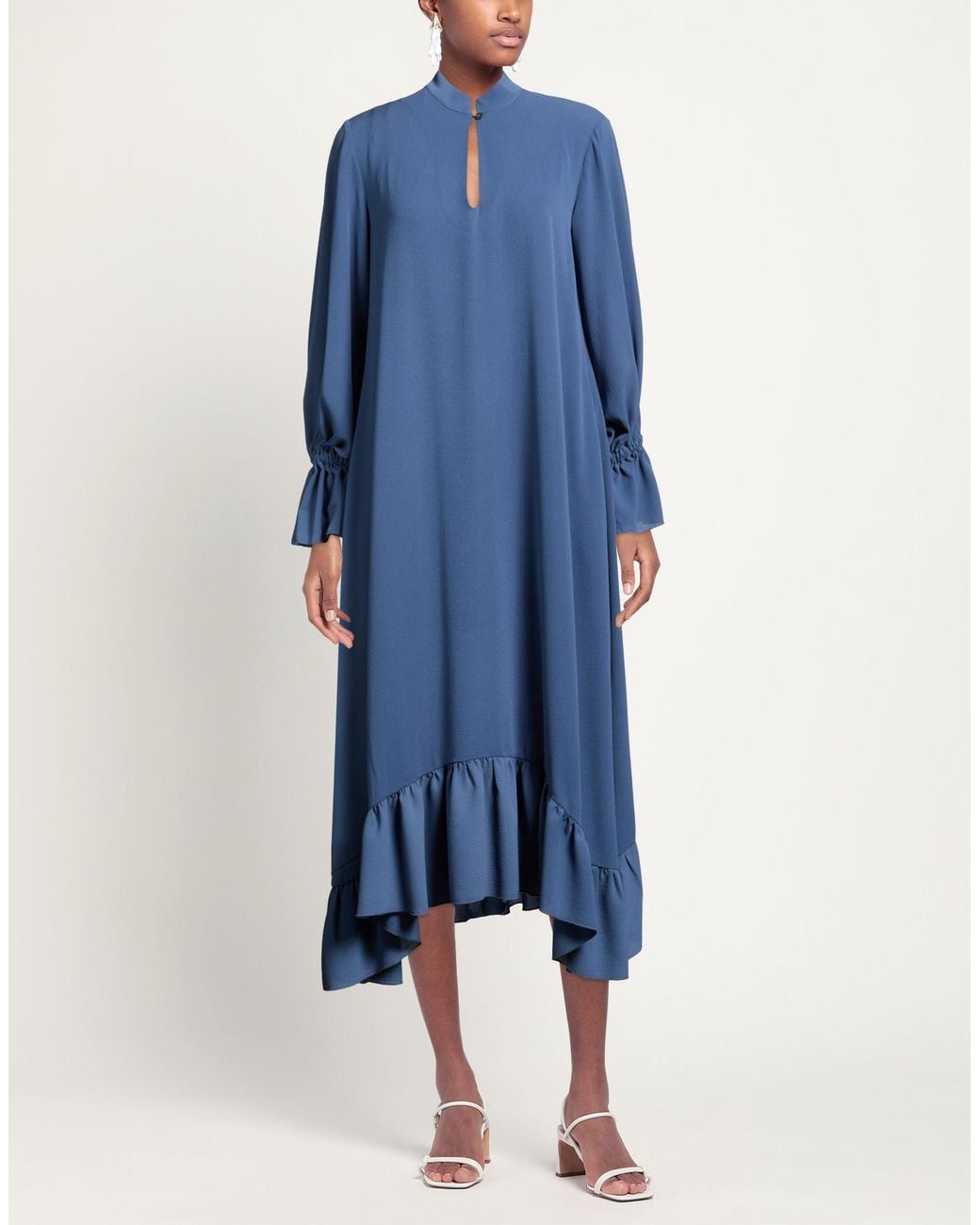 Shirtaporter Blue Midi Dresses