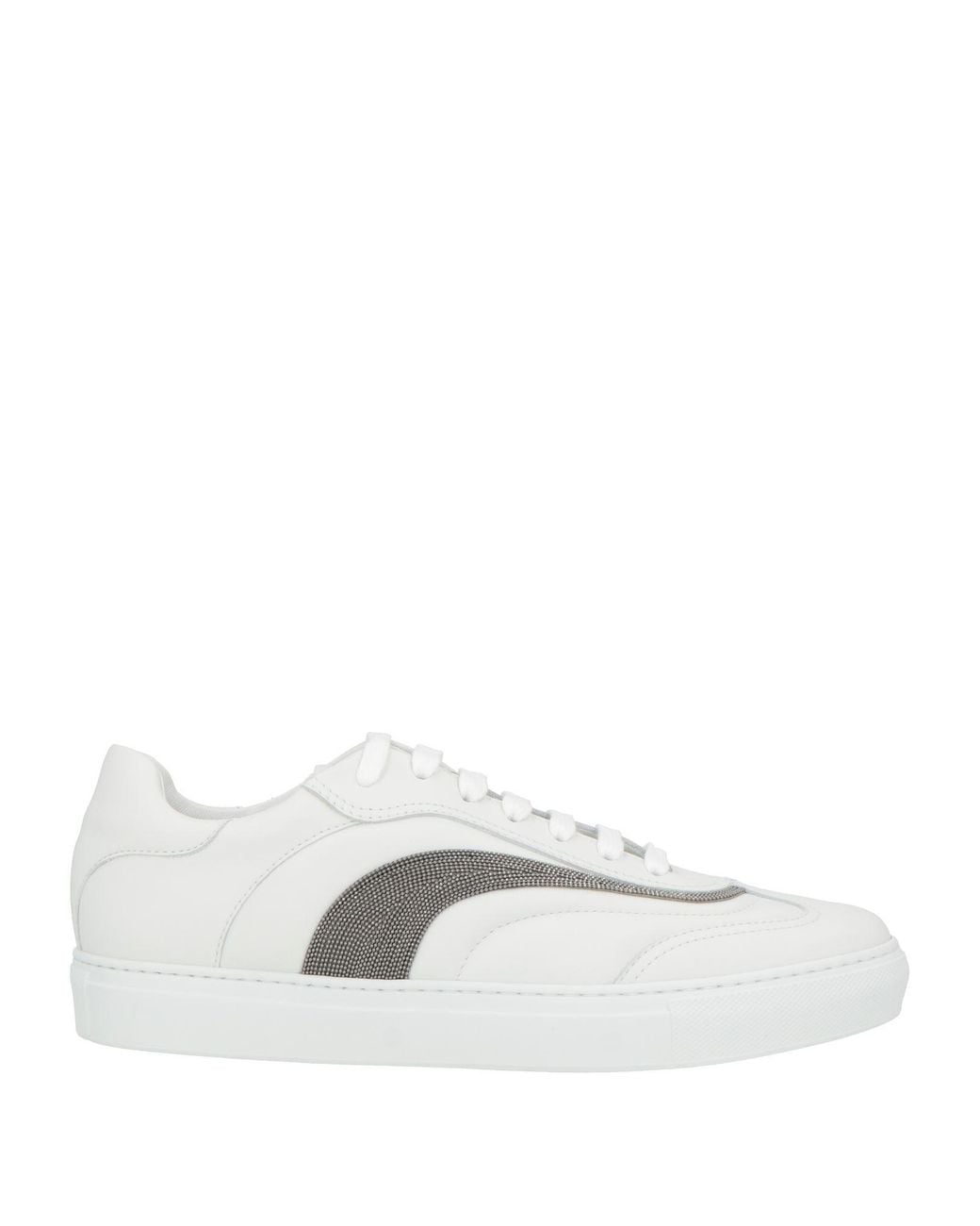 Brunello Cucinelli White Sneakers Leather