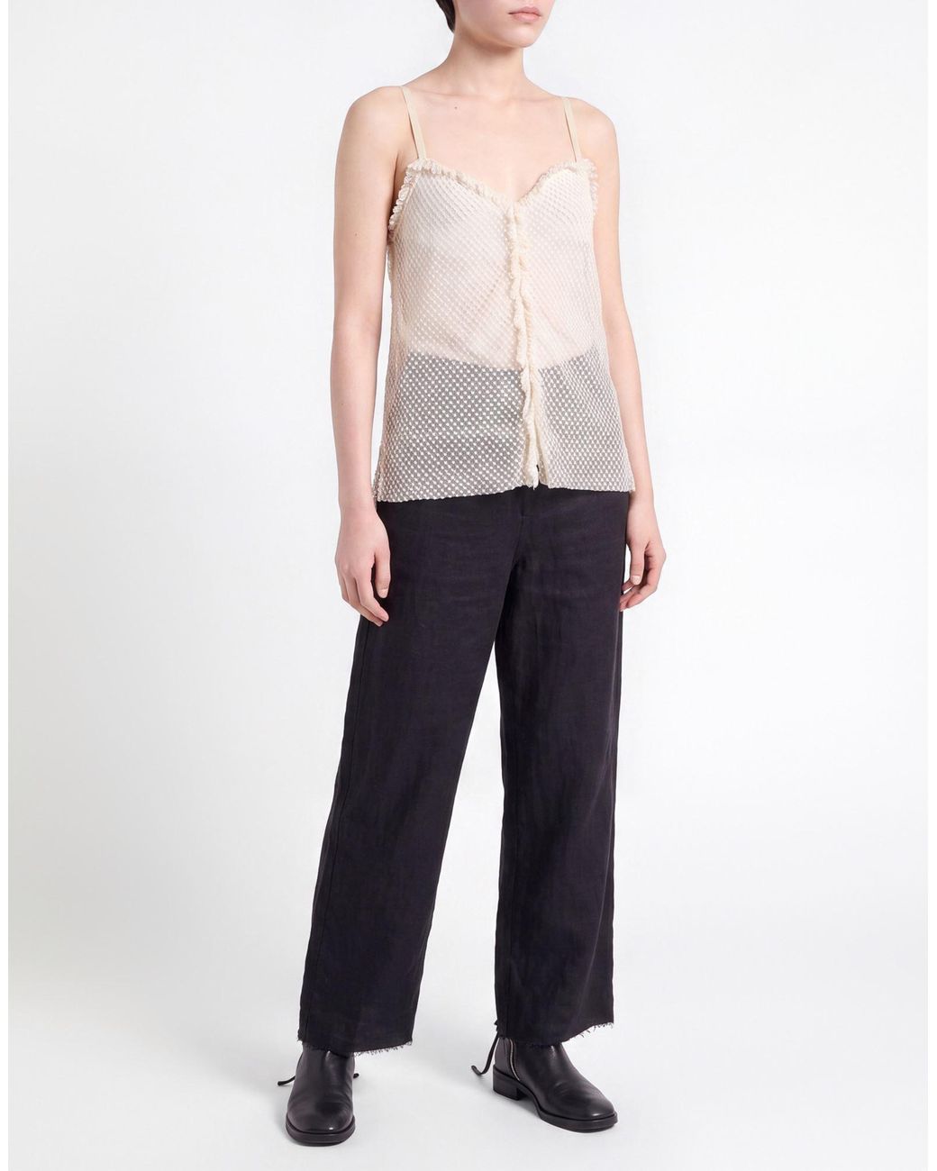 Philosophy Di Lorenzo Serafini Natural Ivory Top Cotton, Polyamide
