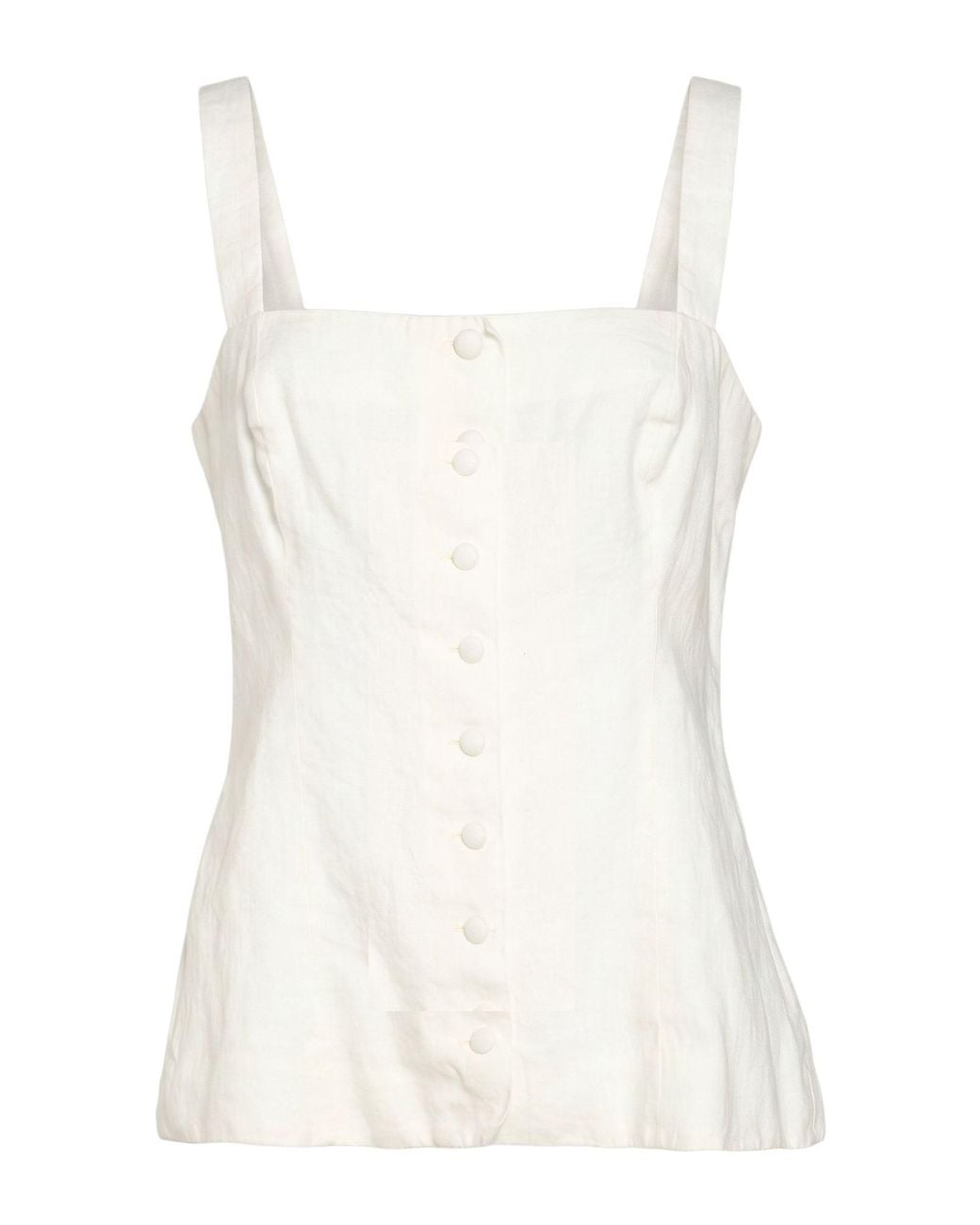 Faithfull The Brand White Top Linen
