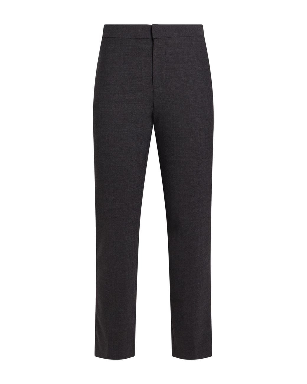 Fabiana Filippi Blue Charcoal Pants Merino Wool, Polyamide, Elastane