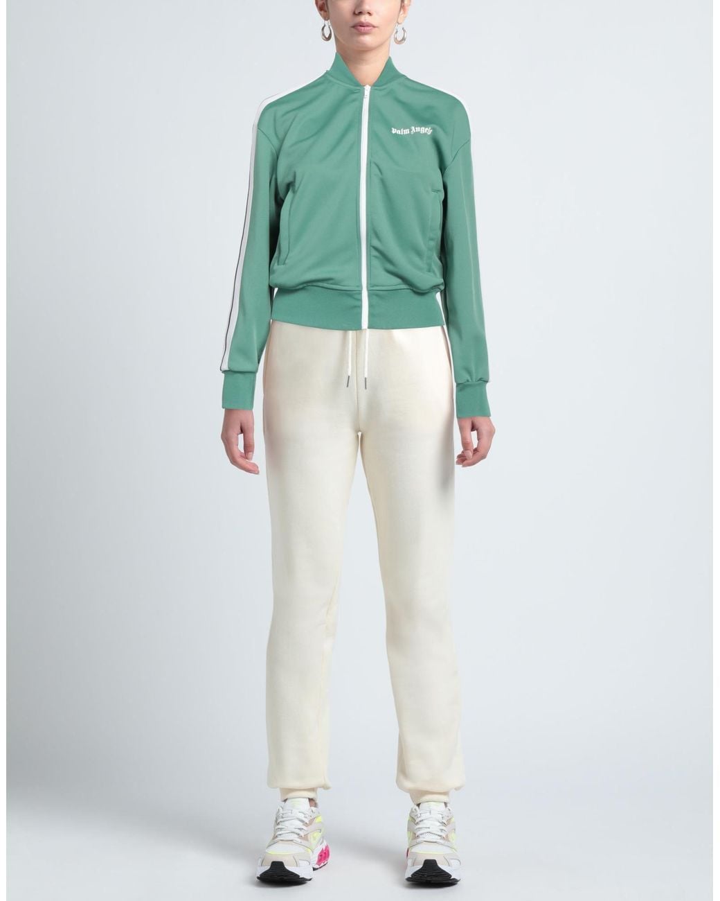 Palm Angels Green Sweatshirt