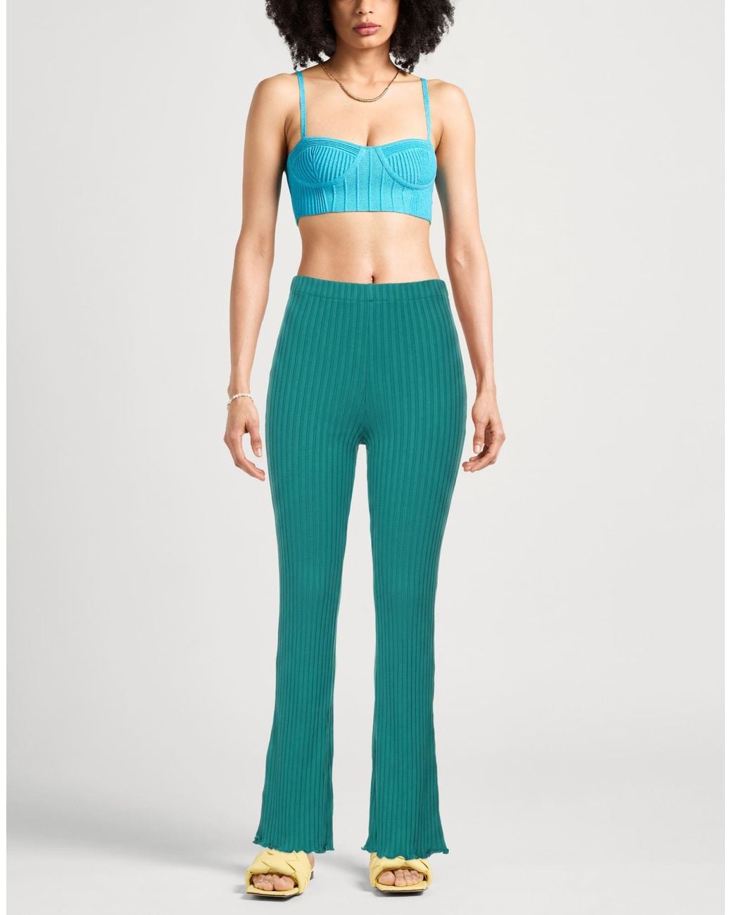 Simon Miller Green Emerald Pants Modal, Elastane