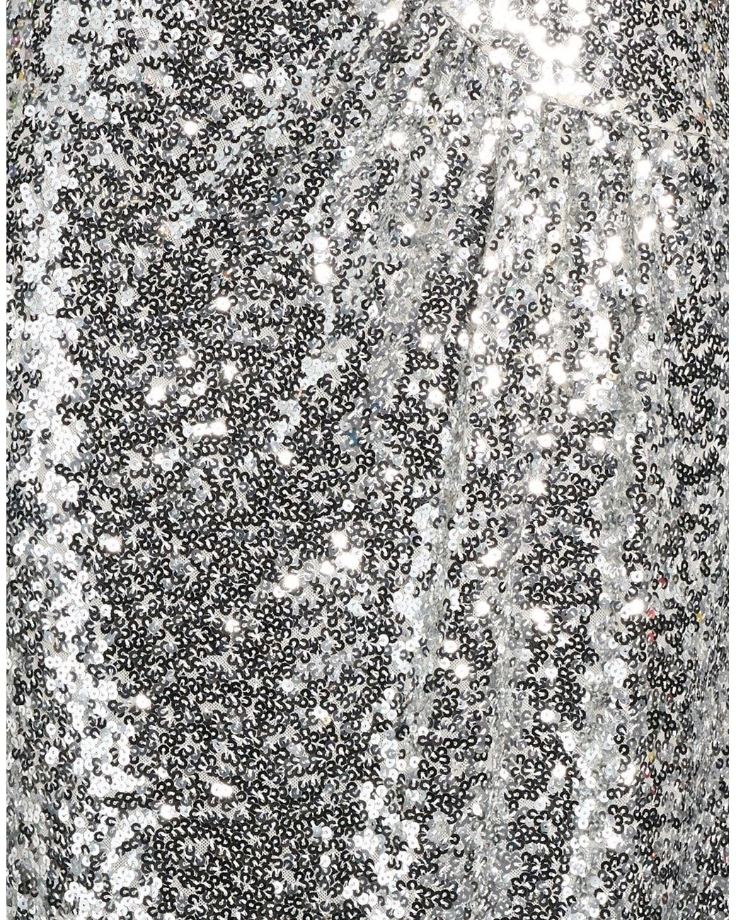 Rinascimento Gray Midi Skirt Polyester, Elastane