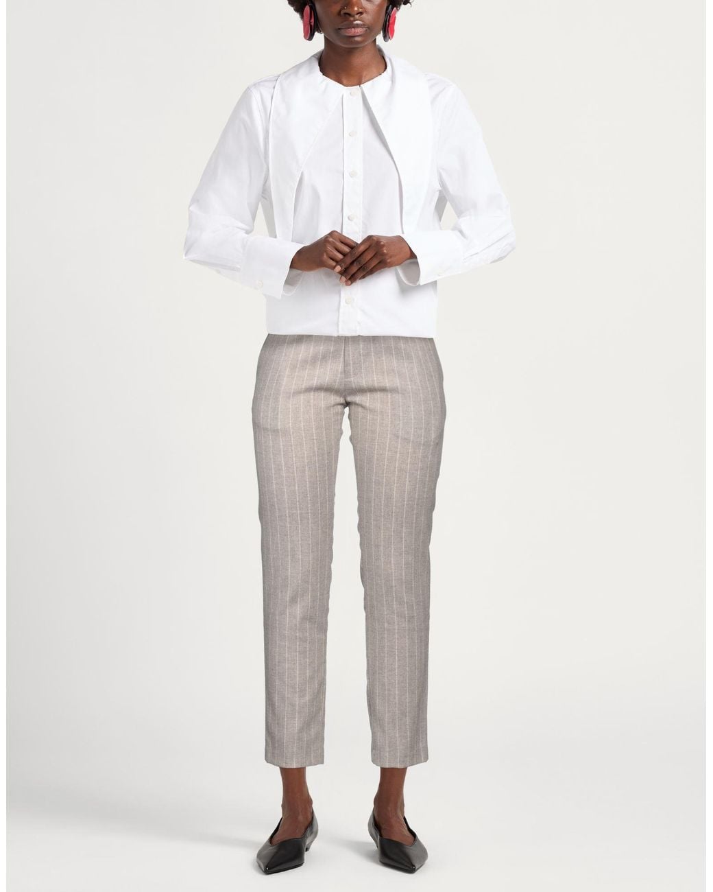 Michael Coal Gray Light Pants Virgin Wool, Polyamide, Acrylic, Cashmere, Elastane
