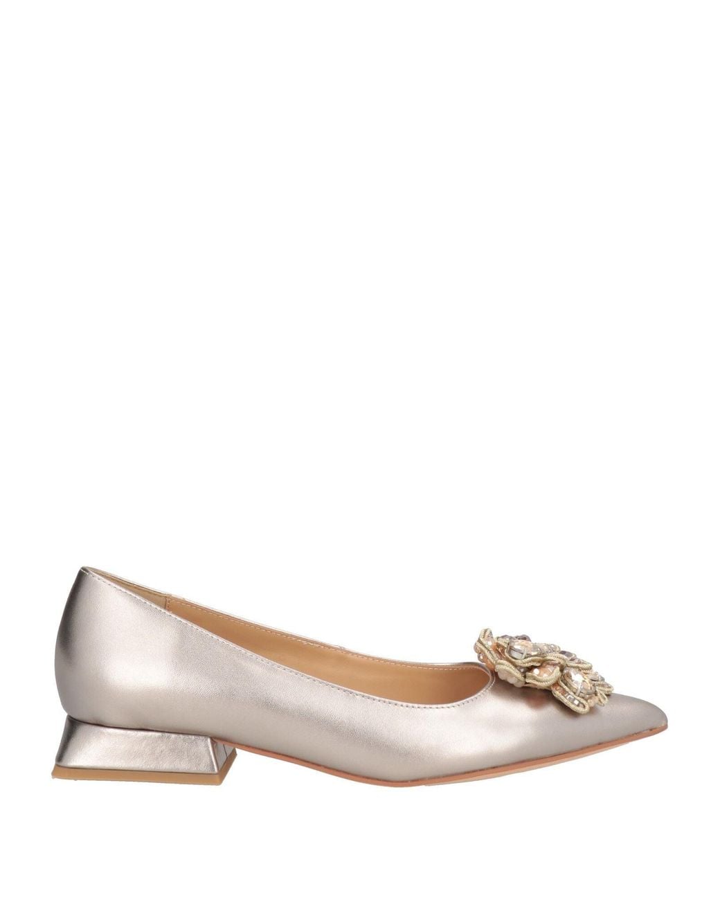Alma En Pena. Natural Ballet Flats