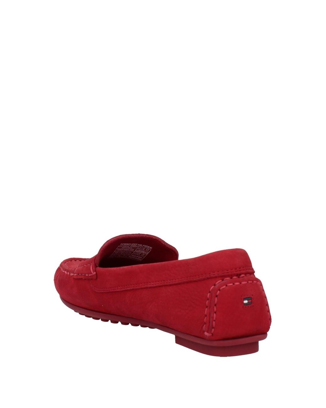 tommy hilfiger red loafers