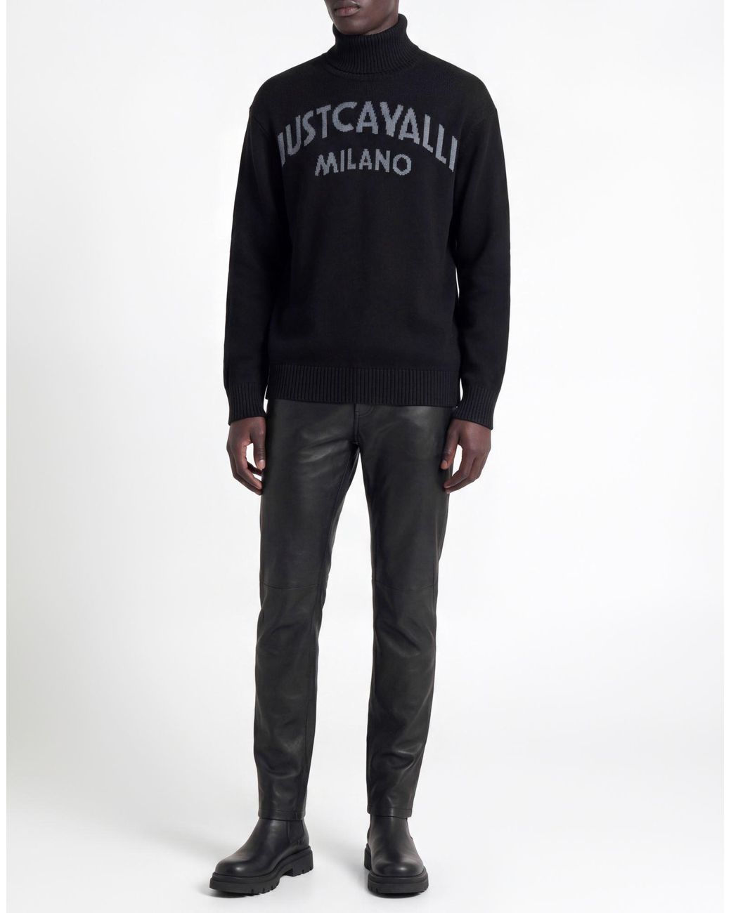 Just Cavalli Black Turtleneck for men