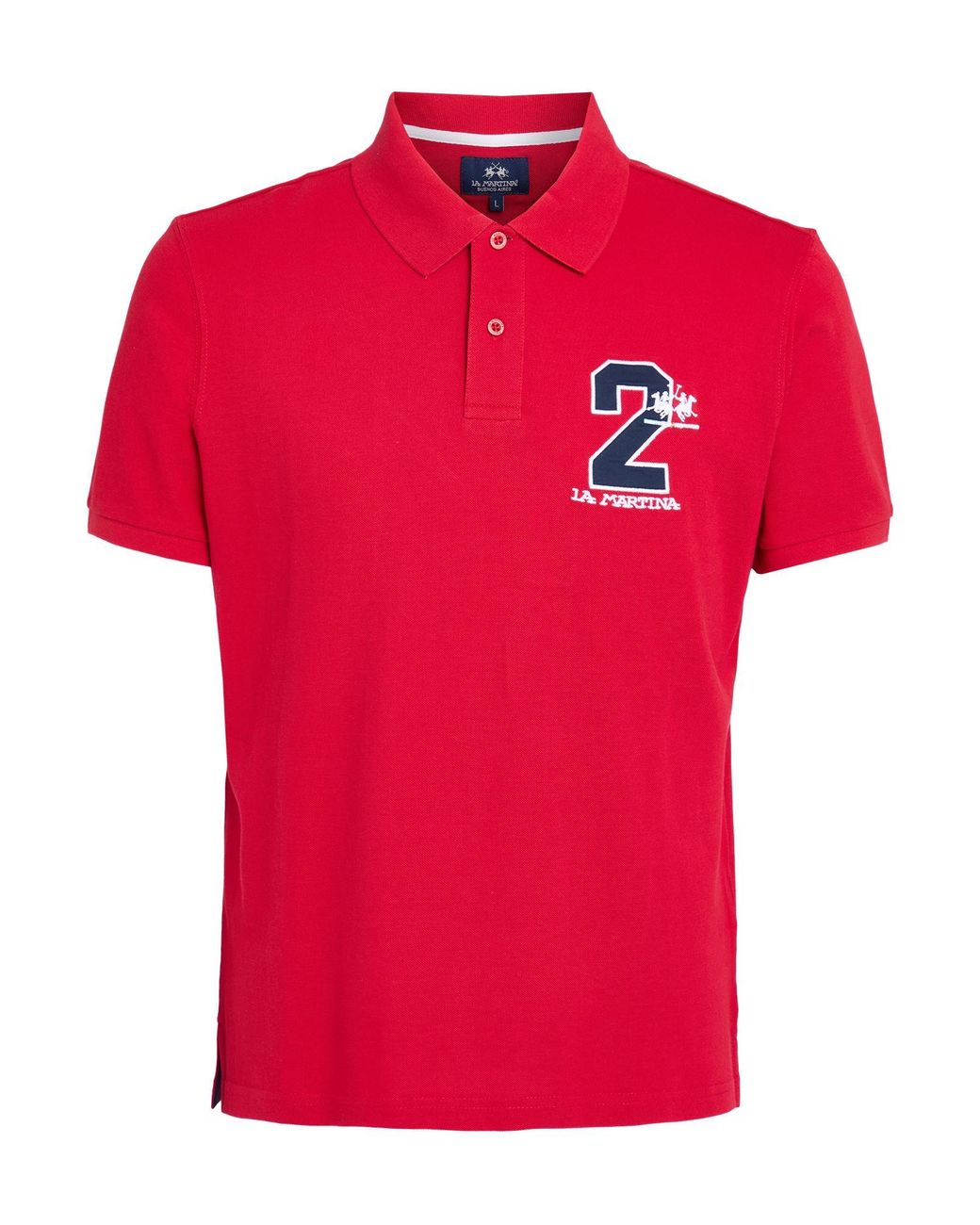 La Martina Red Polo Shirt for men