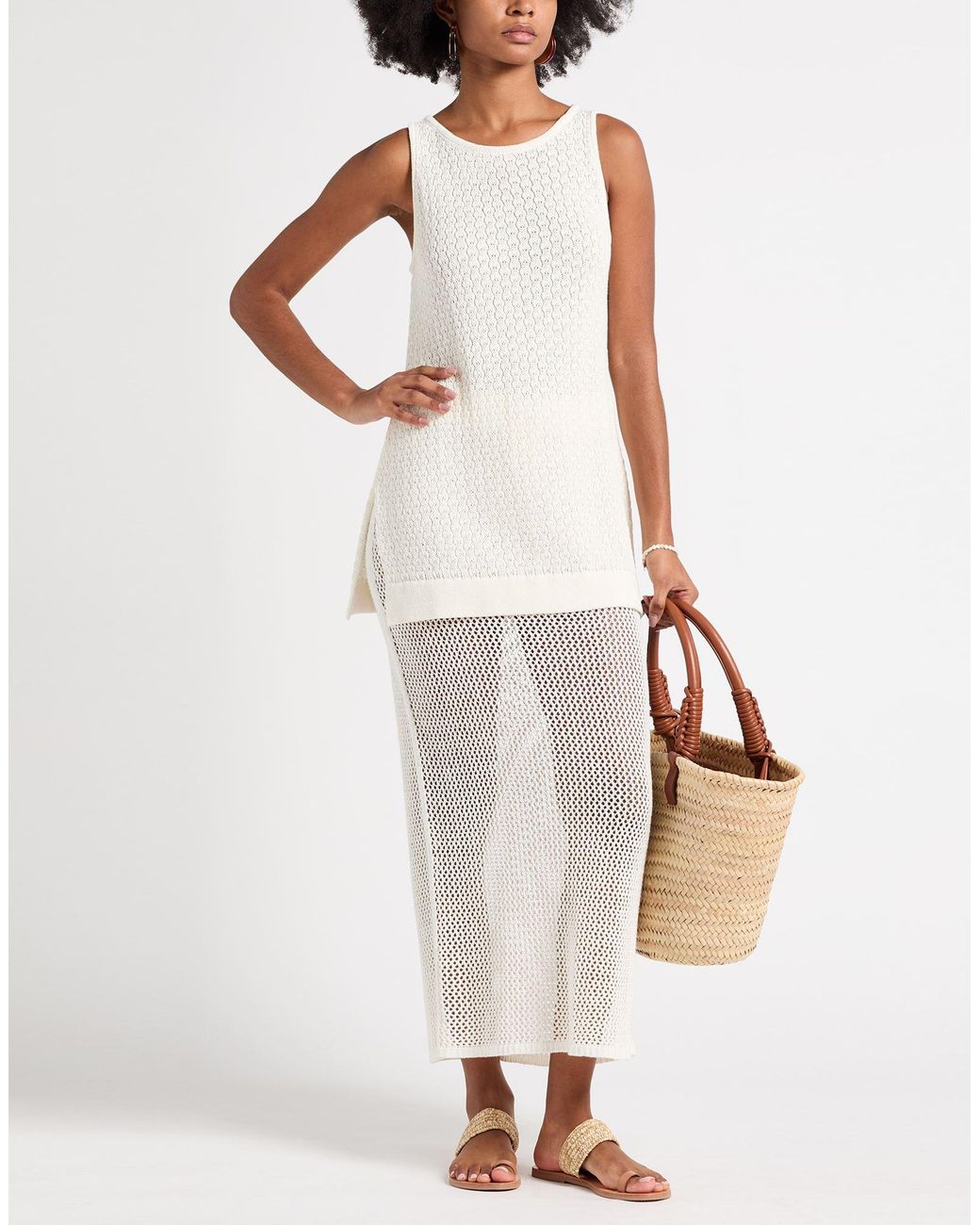 House of Dagmar White Maxi Skirts