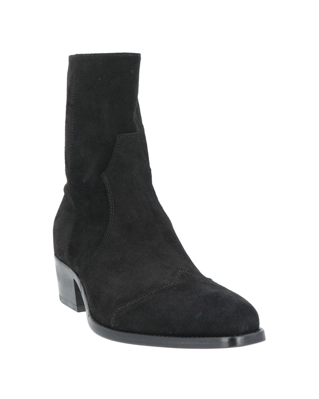 MICH SIMON Black Ankle Boots Leather for men