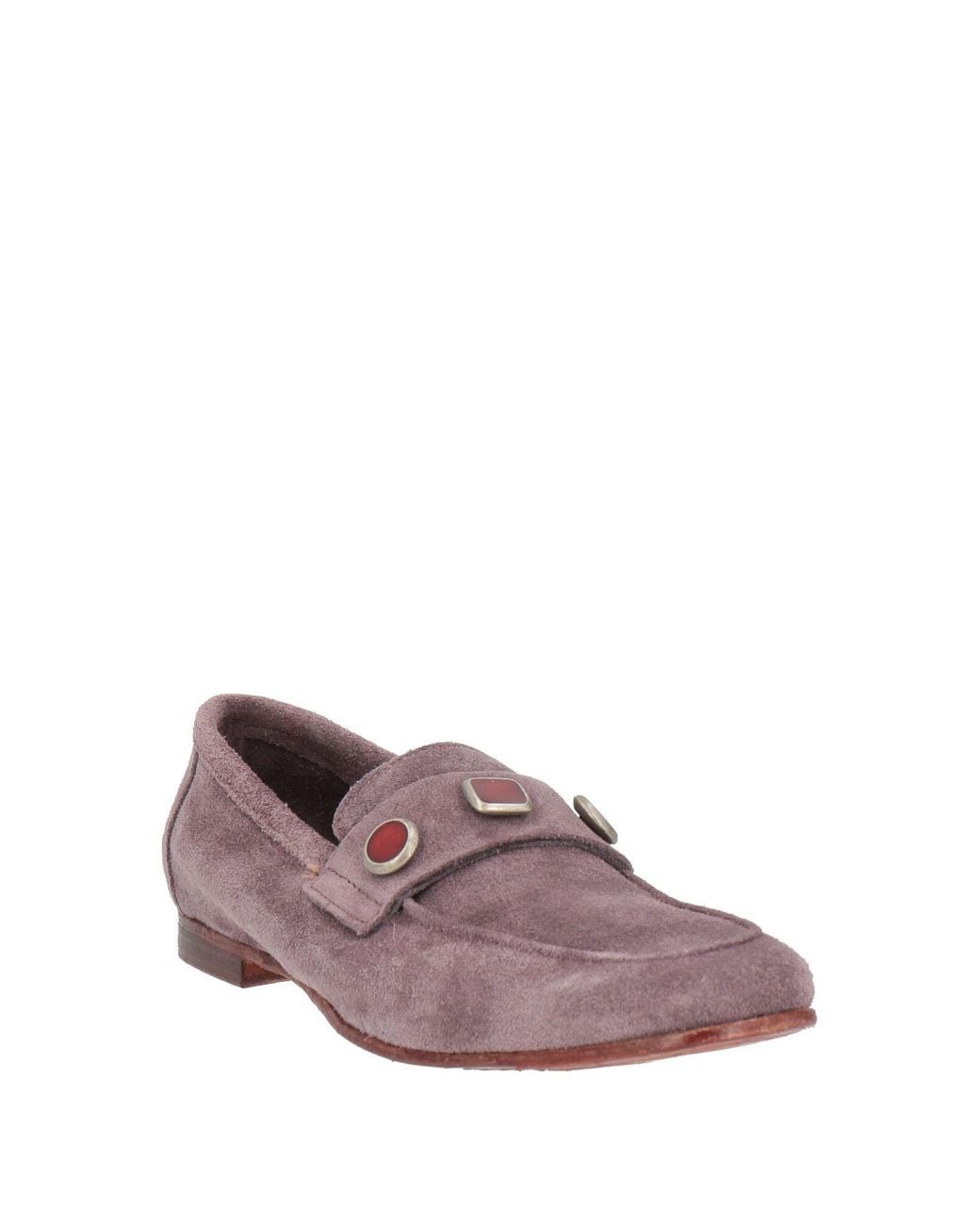 JP/DAVID Purple Mauve Loafers Leather