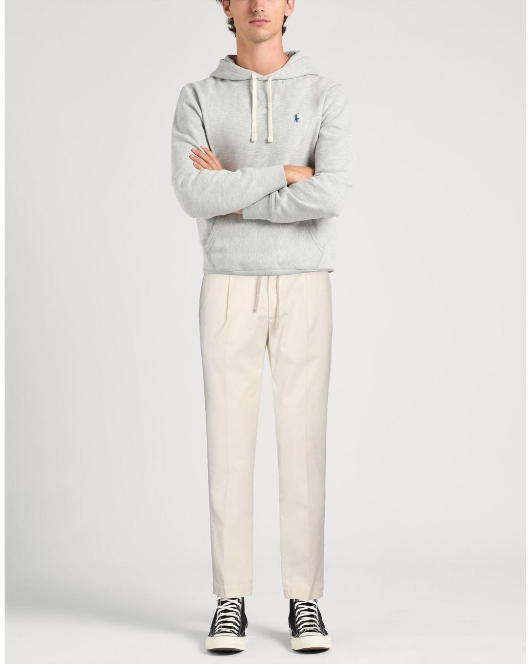 Incotex White Cream Pants Cotton, Elastane for men