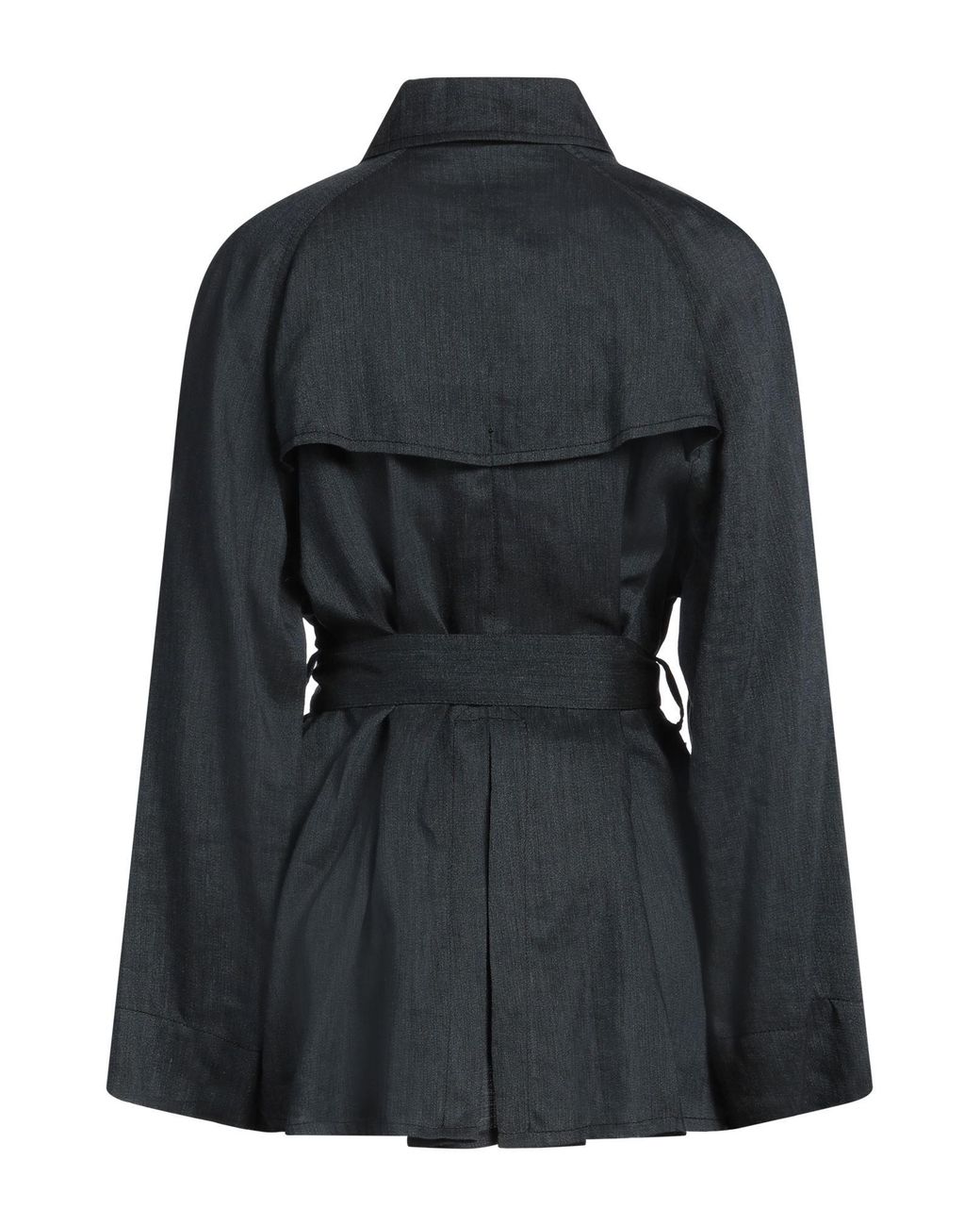 Fay Black Overcoat & Trench Coat