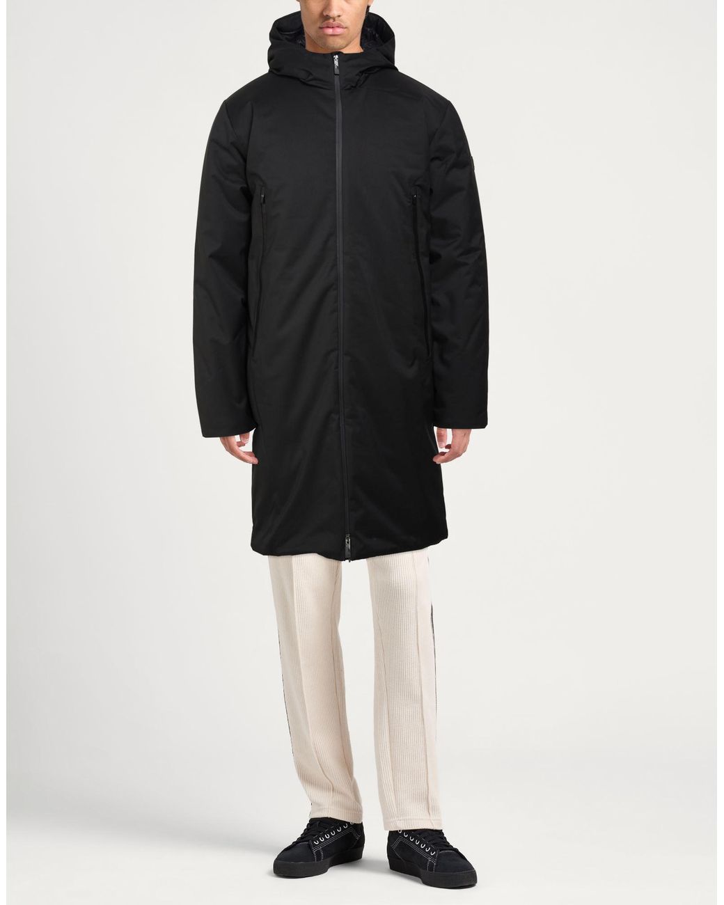 EA7 Black Coat for men