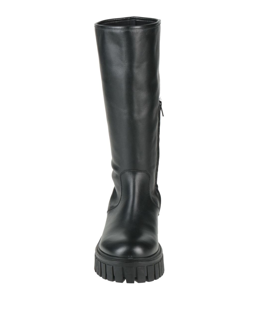 Frau Black Boot Leather