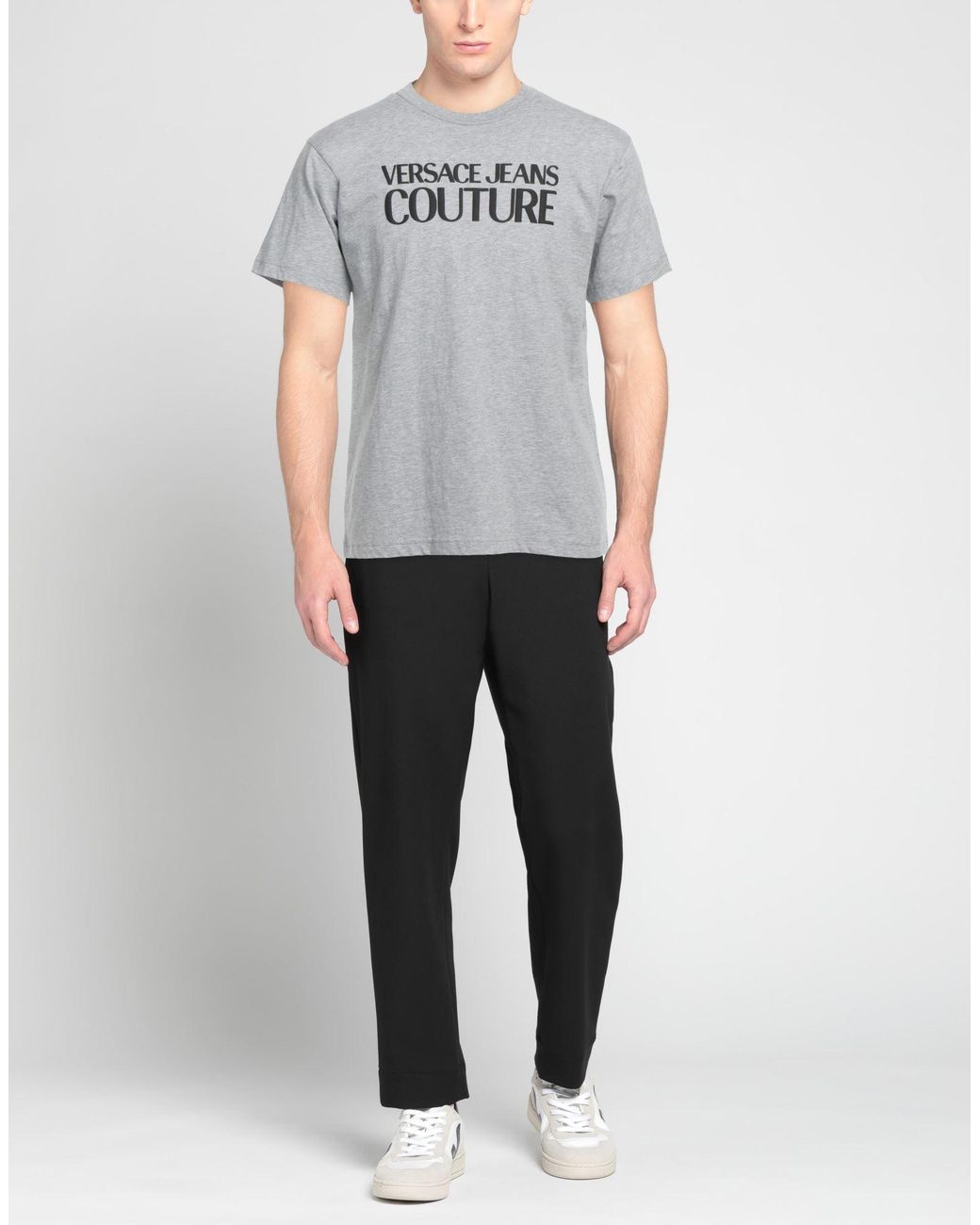 Versace Jeans Couture Gray T-Shirt Cotton for men